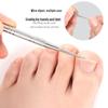 Stainless Steel Nail Tool for Cleaning Grooves, Lifting, and Correcting Ingrown Nails