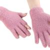Women's Warm Two finger Gloves with Imitation Mink Plus Velvet Thick Half-finger Work Student Writing To Protect Against Cold Winter