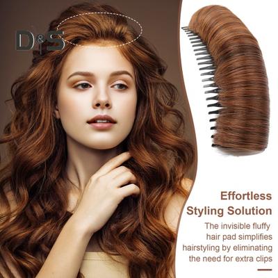 3 Stück unsichtbares Haarpolster, natürliche Haarbasis, Beulenclip, Haar-Styling-Einsatzwerkzeug für Volumen, DIY, Erhöhung des Haar-Accessoires