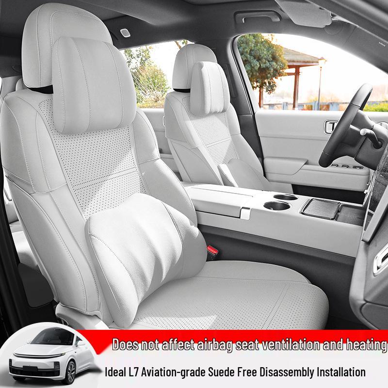 Ideal L7 Universal Suede Car Seat Cushion – Breathable, Four Seasons Cool Pad Cover