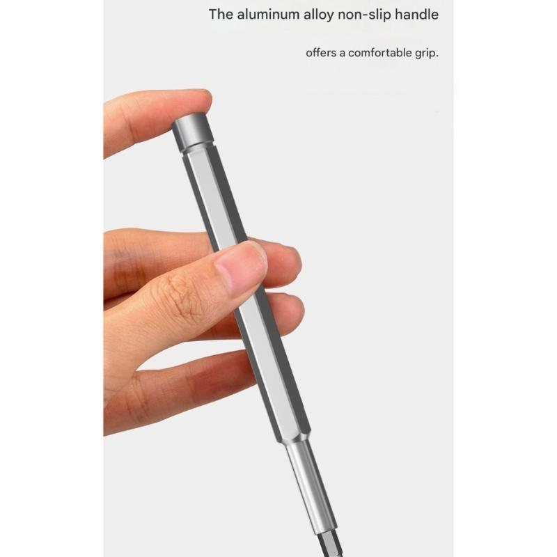 Multifunctional High Precise Screwdriver Bit Set for Phone Computer Eyeglass Repair Alloy Steel Material Portable Storage