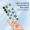 Für Samsung Galaxy S25 Hülle Blaues Schildkrötenmuster Druck Gerade Kante TPU Handy-Rückseite