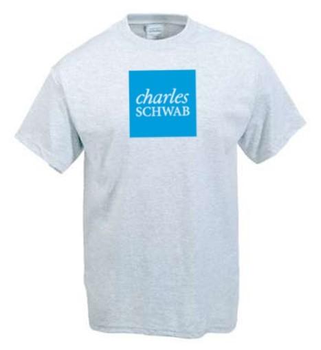 CHARLES SCHWAB Brokerage Firm T-shirt XL