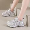 Platform Dad Shoes Women's 2025 New Summer Mesh Breathable Casual Sports Shoes Light Hiking Hiking Shoes