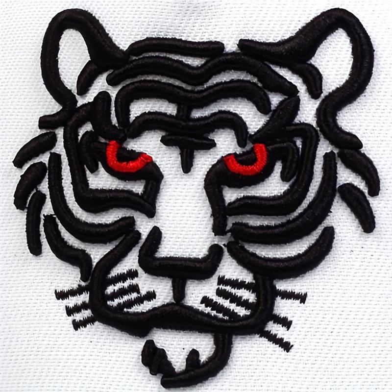 New Street Flat Brim Animal Embroidered Baseball Cap Men's and Women's Sunshade West Coast Hip Hop Tiger Head Cap