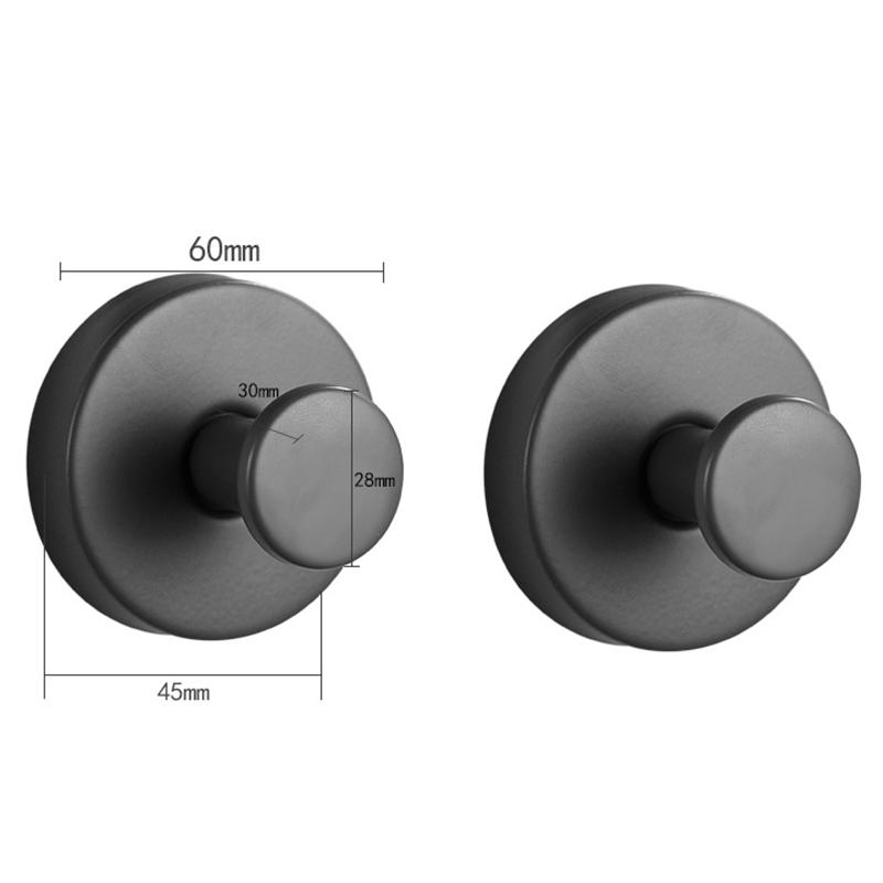 Bathroom Suction Cup Hook Traceless Stainless Steel Kitchen Hooks Hole Free Vacuum Coat Hooks Wall Towel Suctions Cups