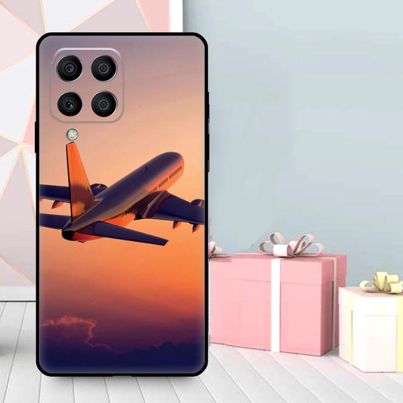 Airplane Flying Into The Sunset Case For Samsung Galaxy M35 M56 M12 M06 M32 M52 M55 M15 M11 M13 M14 M16 M36 M31 M53 M34 M54