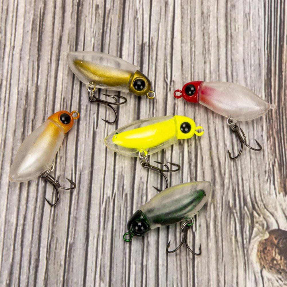 5pcs Insect Micro Bait Floating Fishing Lure Trout Lure Wobblers for Freshwater and Saltwater Fishing