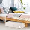 Yawinhe Under-Bed Storage Case, Duvet Storage Bag, Foldable, 60x30x15cm, Large Capacity, with Handle, Dustproof, Zipper Closure, Suitable for Storing