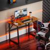 Computer Desk, 120 cm, Adjustable Legs, Rustic Brown