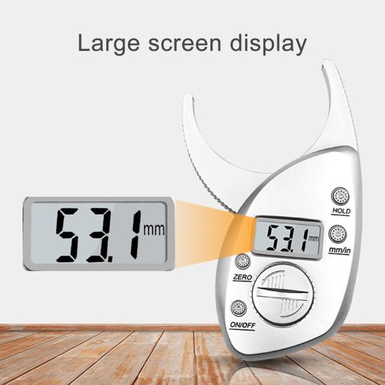 Portable Digital Display LCD Body Fat Caliper Skin Fold Monitor Analyzer Clip