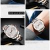 Tevise Men Business Watch Stainless Steel Quartz Watch Date Fashion Casual Watches Sapphire Crystal Watch