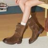 Ballerinaskor Dam Ankelstövlar Designer Mockaskor Vinter Modetrend Chelseaboots Nya Promenad Goth Korta Damstövlar