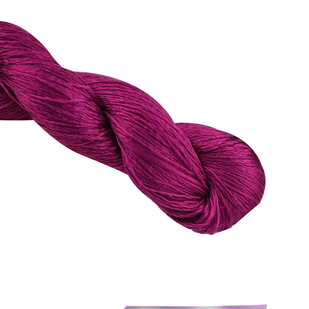 1pcs 100% Silk Thread  Hand Embroidery Embroider Cross Stitch 400m Silk Embroidery Thread Rose Purple /9 Pure Colors