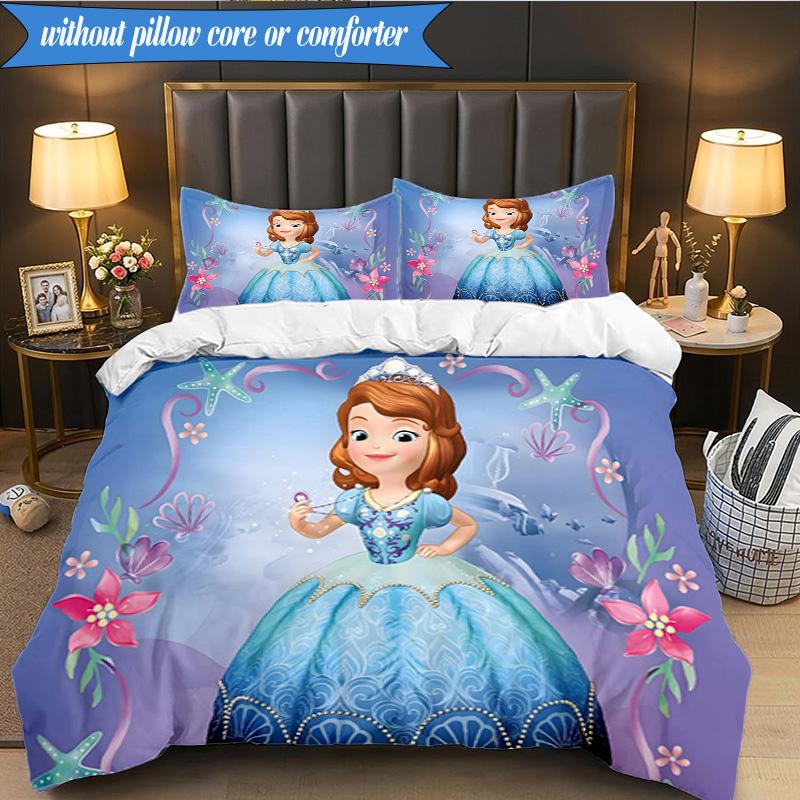 Set Biancheria da Letto 3 Pezzi Princess Sofia K-pop Music Group, Ideale per Camera da Letto, Dormitorio, Include Copripiumino e 2 Federe, Regali per Fan