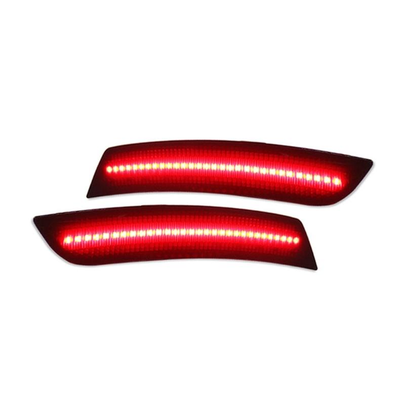 

Пара светодиодных отражателей бампера с функцией поворотника, передние и задние габаритные огни, водонепроницаемые боковые габаритные огни для автомобиля