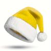Weihnachtsmütze für Erwachsene mit dickem aufgerolltem Rand - Kurzer Plüsch.