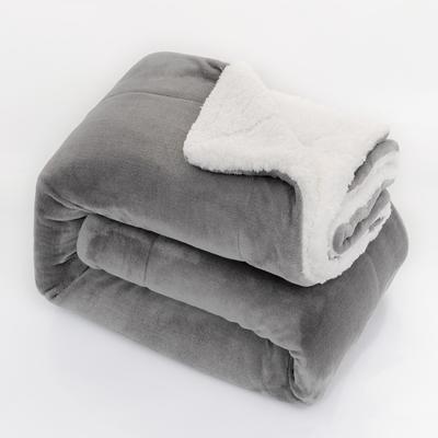 Sherpa Fleece Throw Blanket for Couch - Thick and Warm Blanket for Winter, Soft Fuzzy Plush Throw Blanket for All Seasons