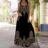 Women's Slip Dress Maxi Long Dress Retro Floral Print Stitching Print Dress Spring & Summer Leisure Vacation
