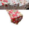 Versatile Red And White Santa Claus Table Runner Ideal For Holiday Celebrations 14x71 Inch