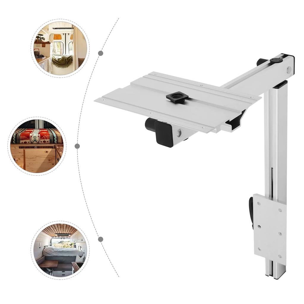 360° Rotatable RV Table Leg Mount - Aluminum Alloy Adjustable Swivel Base W/ 50kg(110lbs) Load Capacity - Modern Table Leg Stand