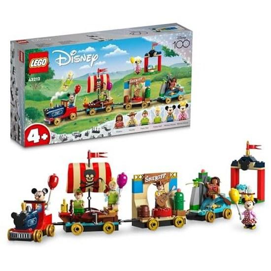 LEGO Disney Disneys Happy Train Toy Gift Birthday Block Educational Christmas Boys Girls Children 4 Years Old 5 6 Pretend Play Playhouse Goods 43212