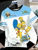 2026 Women's Men's Jersey Casual Streetwear Top Fashion Y2k Tee Summer The Simpsons Cartoon Graphic Printed T-Shirts