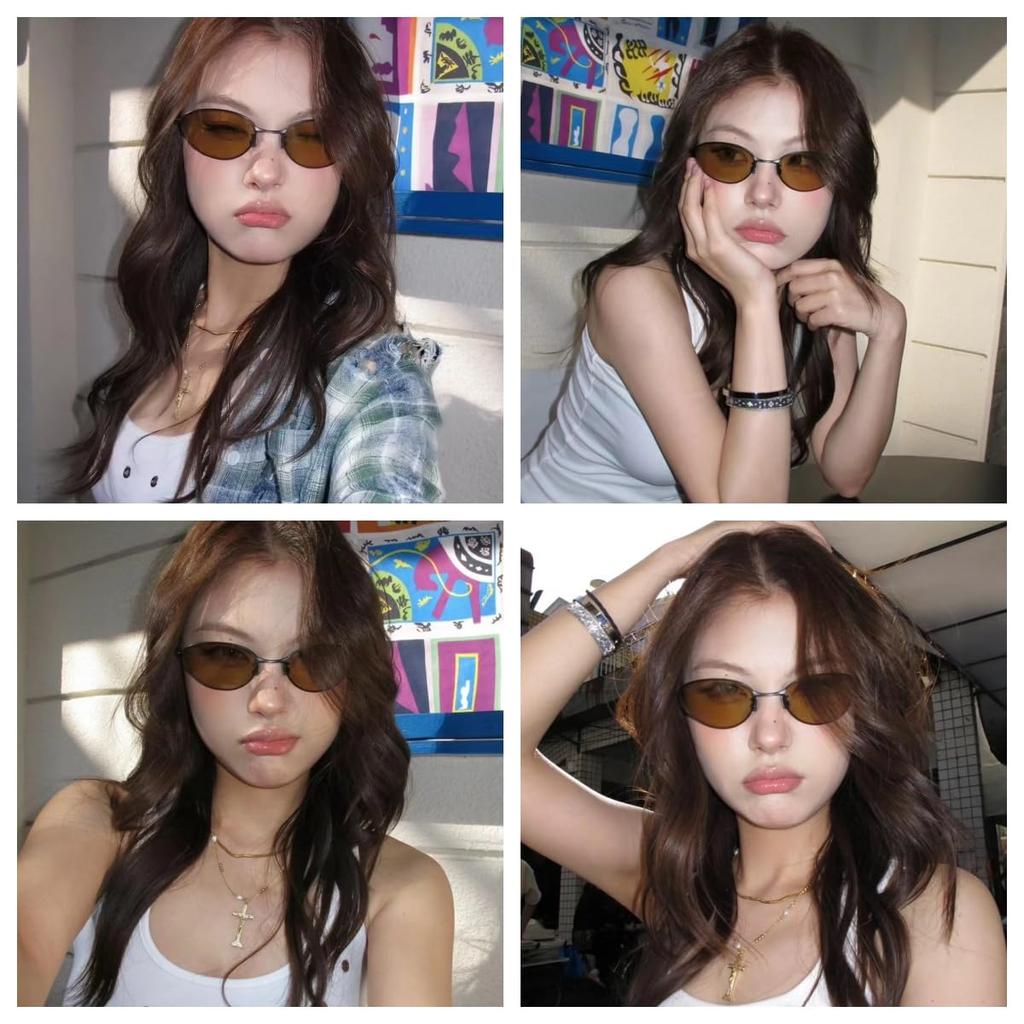 FEISEDY Cat Eye Metal Frame Sunglasses with UV400 Stylish Design for Mountain and a Smaller B1329 Women's Protection, Driving, Fishing, Climbing,