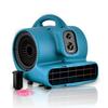 Vloerblazer Luchtverplaatser Tapijtdroger 350W Ventilator met Timer & Grapefruit geurparels P-450T