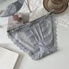 Low Waist Underwear for Women Bow Lace Thin Underwear Breathable Mesh Briefs  Girl