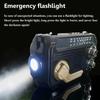 Solar Hand Crank Emergency Radio Rechargeable Waterproof Bluetooth-compatible Speaker AM/FM Solar Powered Radio