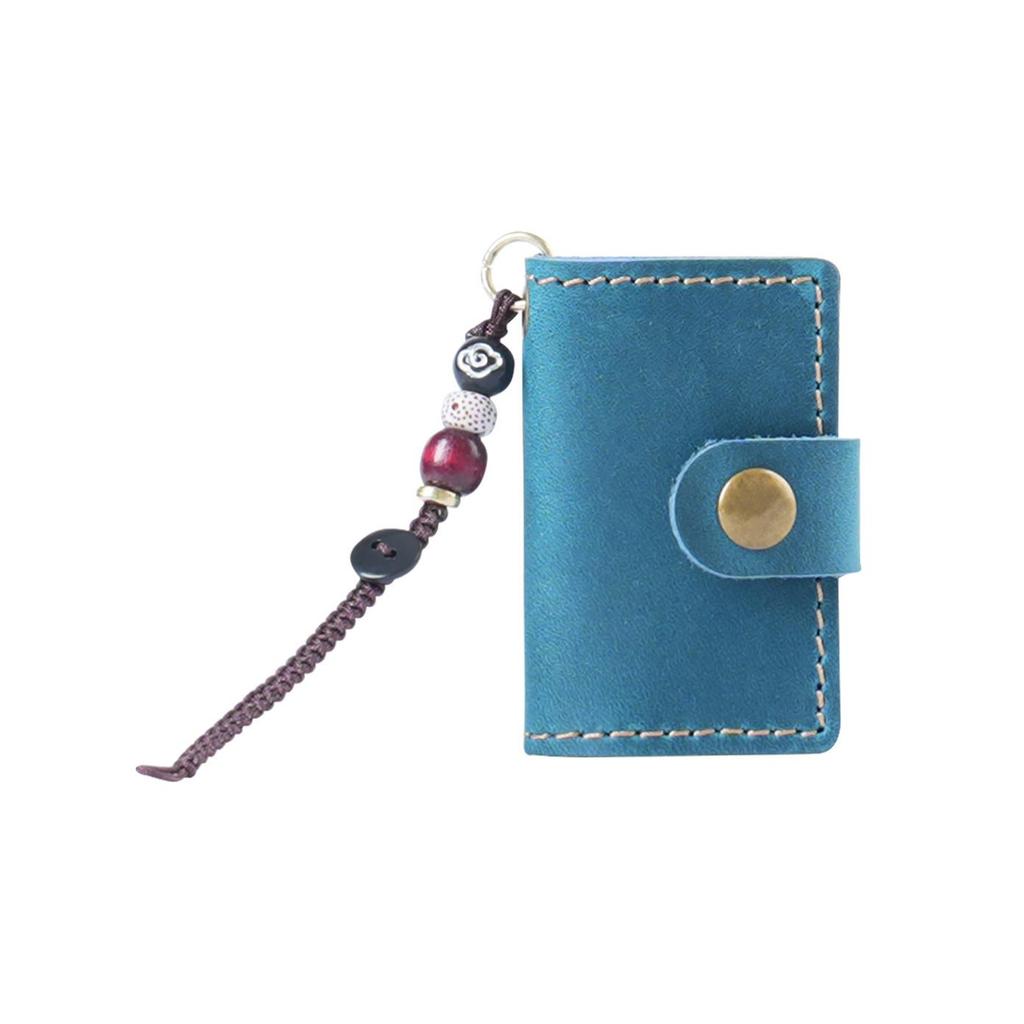 Mini Traveler's Cowhide Notebook Pendant - Handmade Decorative TN Travel Book