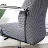 Diamond Pattern Stretch Office Chair Cover - Thickened Jacquard, Solid Color, Full Decorative Protection for Home or Office Chairs.