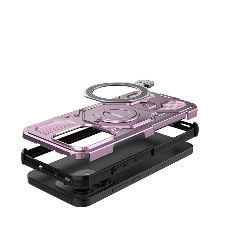 For OPPO Reno14 Case OPPO Reno14 Cover Holder Magnetic Wireless Charging Bumper Shield Protective Phone Cases On Reno 14 Funda