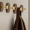 Solid Wood Wall Mount Hook No Drilling Wood Hook Suction Cup Hook  Kitchen Organization