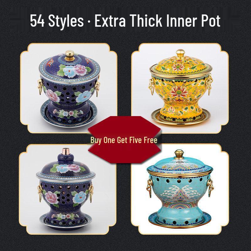 Single Person Thickened Copper Alcohol Hot Pot