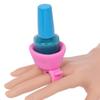Self-Nail Manicure Holder (Pink)/Silicone Manicure Fixing Ring
