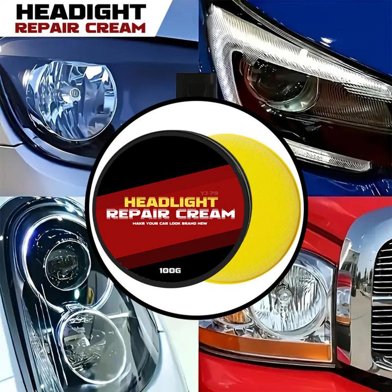 Headlight Cleaner Headlamp Renewal Cream Headlight Restoration Polish Remover Repair Protectant For Car Automotive Oxidation