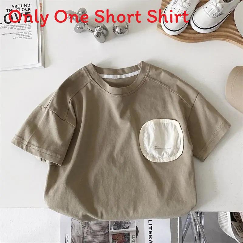 Boy Short Sleeve T Shirt Cotton Summer Casual Kids Tee For Toddler Boys