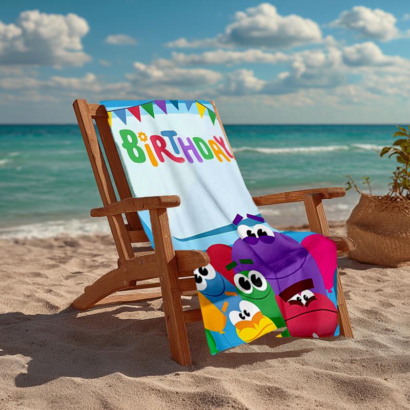 Ask the StoryBots Fashion Beach Towel: Ideal for Summer Adventures Soft, absorbent and quick drying suitable for swimming and bathing