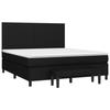 3136455 vidaXL Divan Bed with Mattress Black 180x200 Cm Fabric