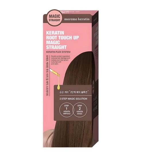Moremo Keratin Root Touch-Up Magic Straightener 160ml – At-Home Hair Straightening & Down Perm Solution for Frizzy Roots
