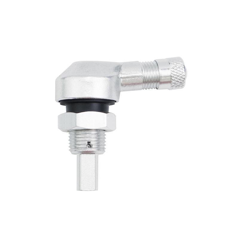 1 Pair Universal Aluminum Motorcycle Wheel 10.1mm/7.8mm tpms Tire Valves Stem for Motorbike Electric Scooter Bike 90 Degree CNC