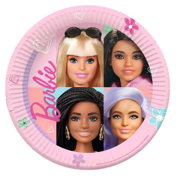Talerzyki Barbie, Barbie Sweet Life, 23Cm, 8 Szt.