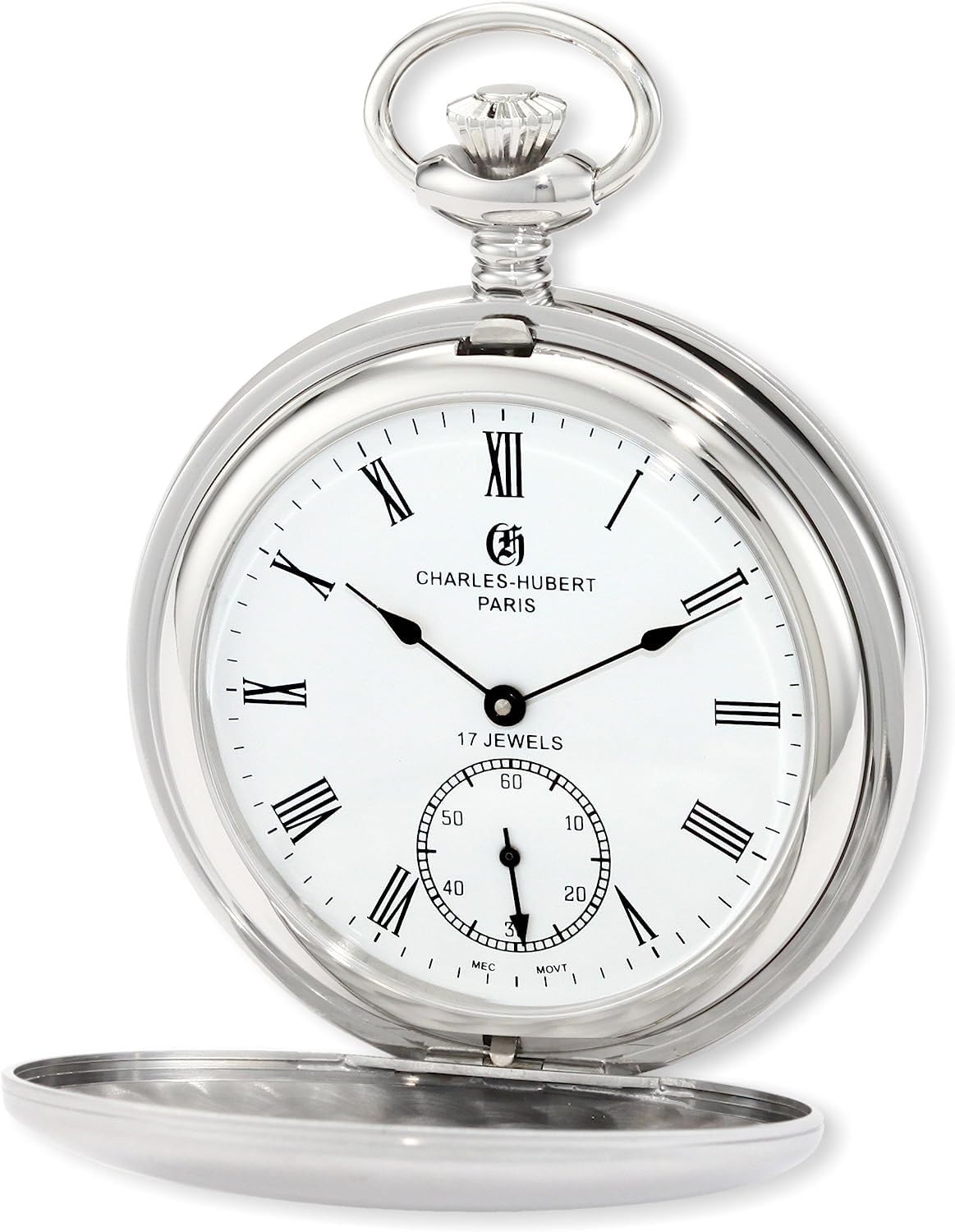 

Pocket Watch Mechanical Manual Winding Small Seconds [Charles Hubert] 3908-WR Men s