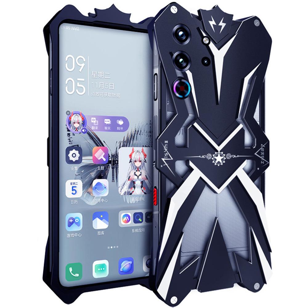 For ZTE Nubia Red Magic 10 Pro+ 5G Case Shockproof Aluminum Alloy Phone Back Cover