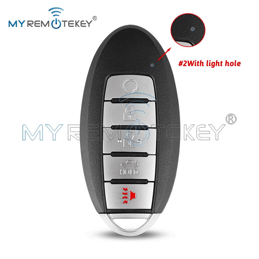 MYREMOTEKEY S180144310 KR5S180144014 Smart Key Case 5 button(Trunk) for Nissan Altima Maxima 2016 2017 2018