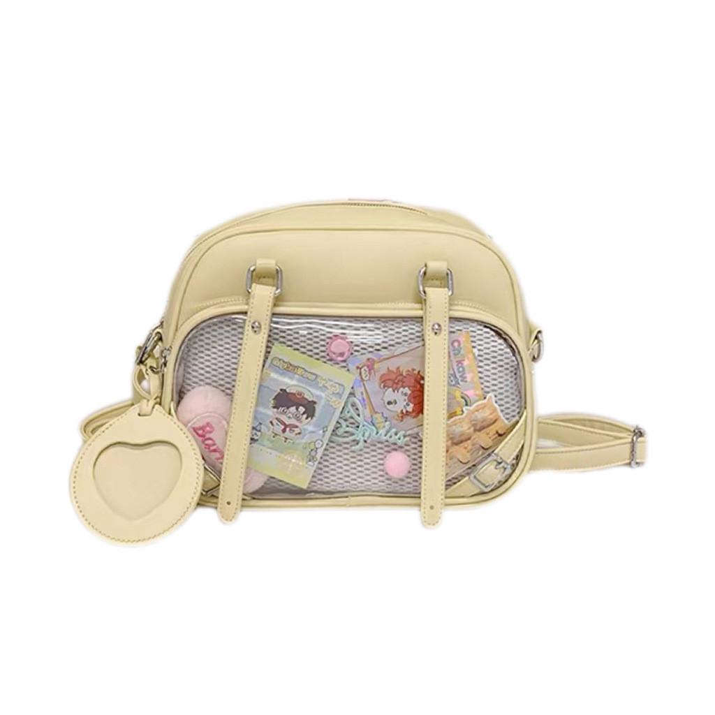 Pu Chiikawa Cartoon Doubles Shoulder Bags Girls Clear Backpack Colors Multi