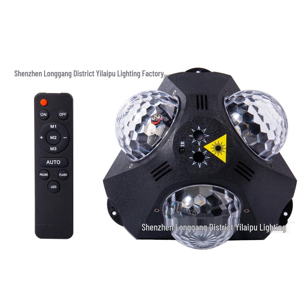 Seven-Color Rotating Disco Laser Light - Stage and Dance Hall Lighting Magic Ball