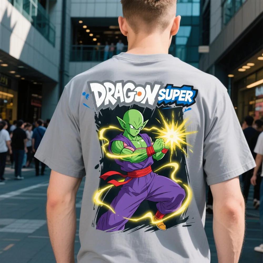 Dragon Ball 2026 New Hot King Piccolo Unisex Pure Cotton Tshirt Summer Anime Printed Casual Parentchild Short Sleeved Shirt